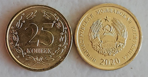 [195248777043] Transnistria uncirculated 25 kopek 2020 coin