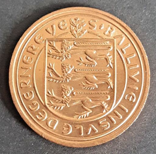 [196679660477] Guernsey 2 pence 1979 lightly circulated coin condition rare