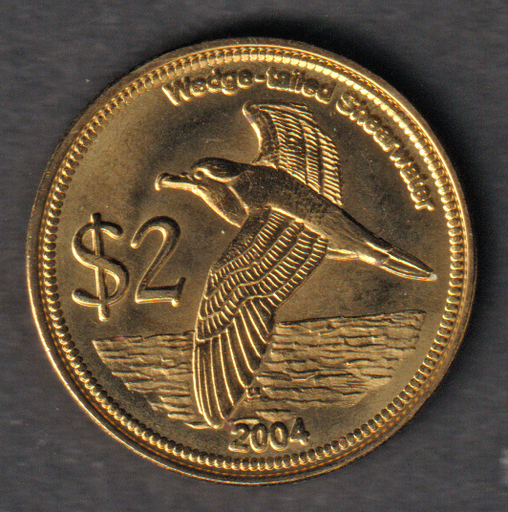 [197284847224] Cocos Keeling Islands $2 two dollars 2004 fantasy coins unused from set 5K mint.