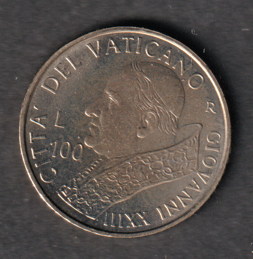 [197285361207] Vatican City 100 Lire 2001 coin uncirculated condition low mintage John XXIII