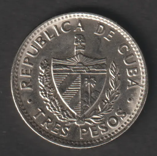 Cuba 3 pesos 2002 coin uncirculated Che Guevera