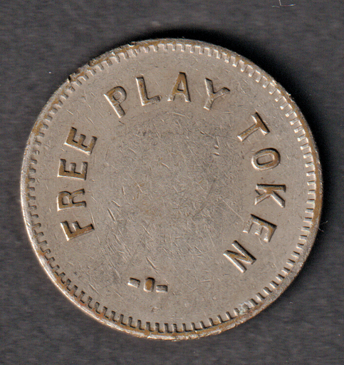 [197182416199] Free Play token nickel No cash value used condition