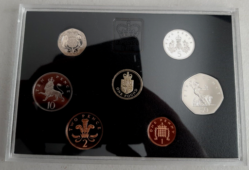 [196381794109] Great Britain 1988 proof coin set containing the 1 pound coin