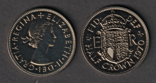 [197184519550] Great Britain half-crown 1970 proof coin limited 750K mintage