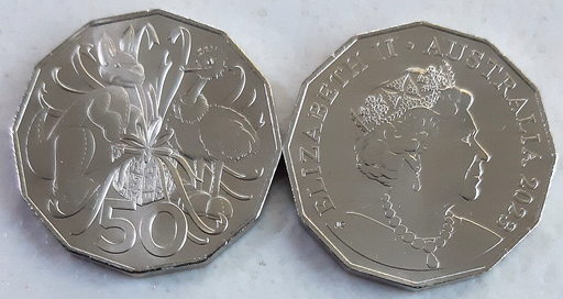 [195589260460] Australia 2023 20c cent plush coat of arms coin uncirculated cond. from baby set