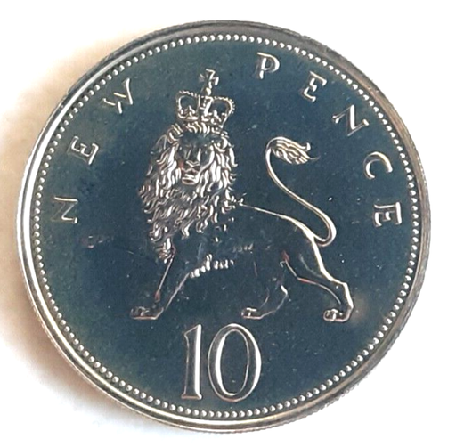 [196234842363] Great Britain 10 Pence proof coin 1971 uncirculated